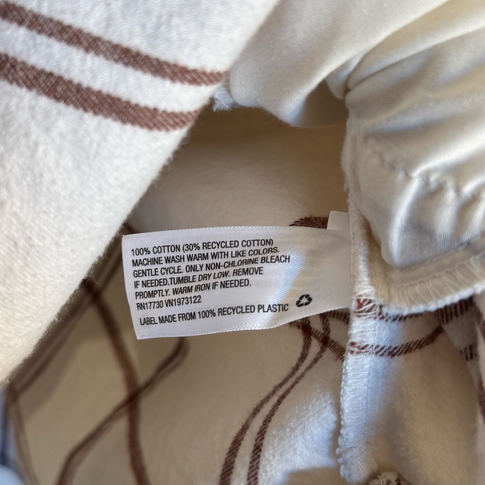 Universal Threads White & Brown Plaid Button Down Shirt Dress 100% Cotton Size S - Picture 9 of 13